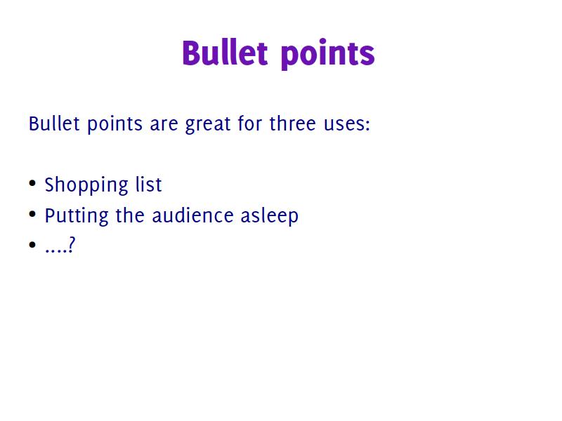 Bullet Points Paolo Pelloni Public Speaking And Presentations   Bullet Points Slide 